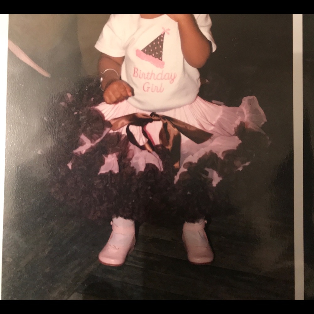 Pink& Brown Tutu Size 12months